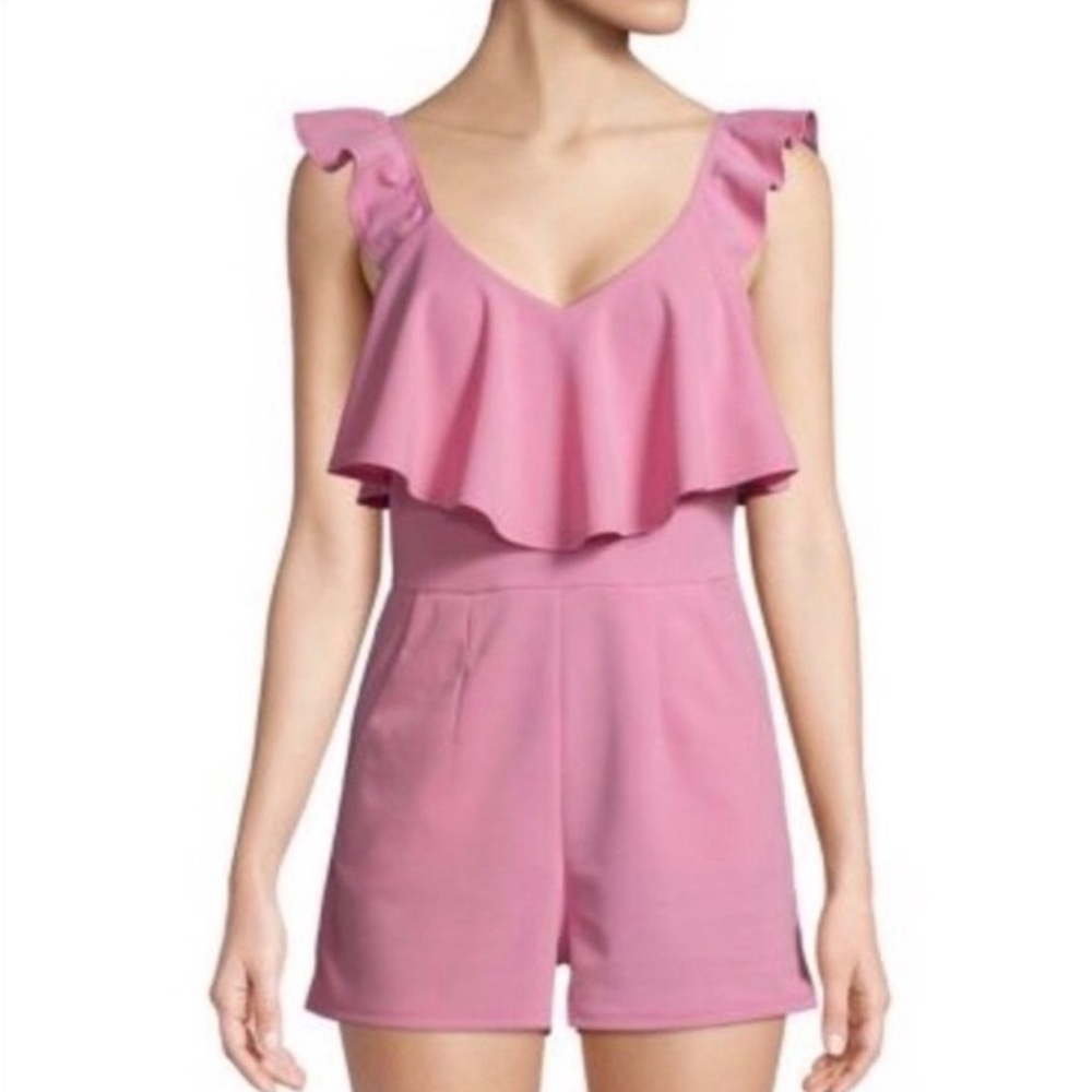 NEW Design Lab Pink Size Large Short Sleeve Romper